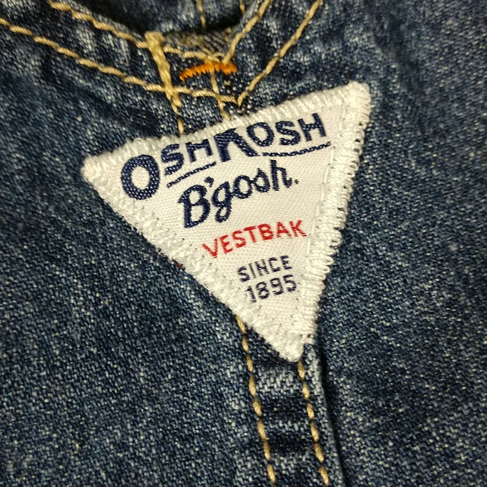 Oshkosh jean bibs 6m